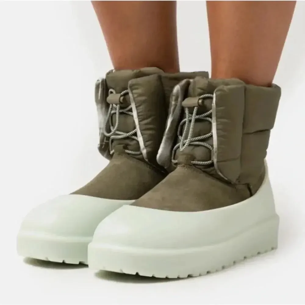 UGG Classic Maxi Toggle Womens Burnt Olive Waterproof Puffer Snow Boots Sz 10